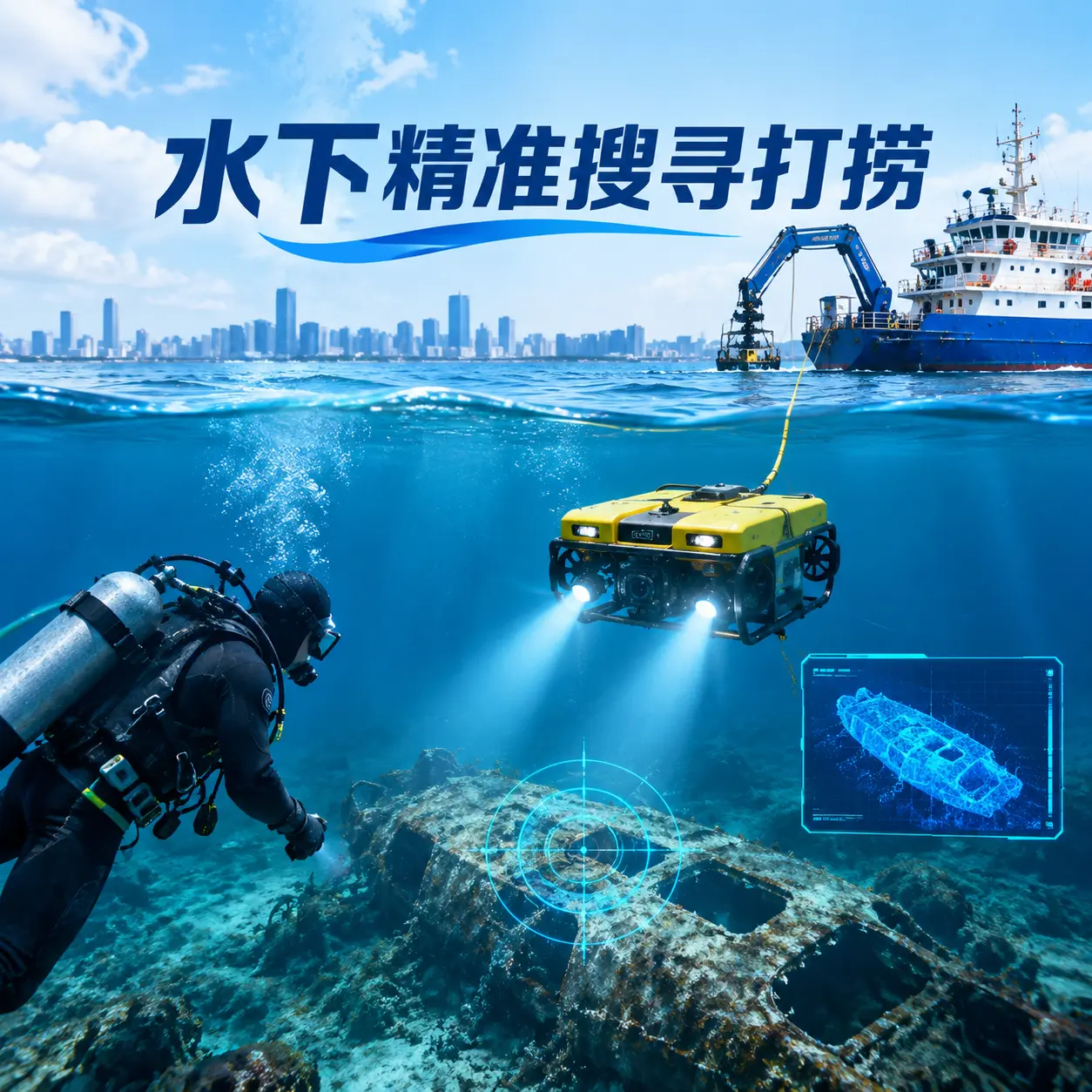 施秉水下精准搜寻打捞